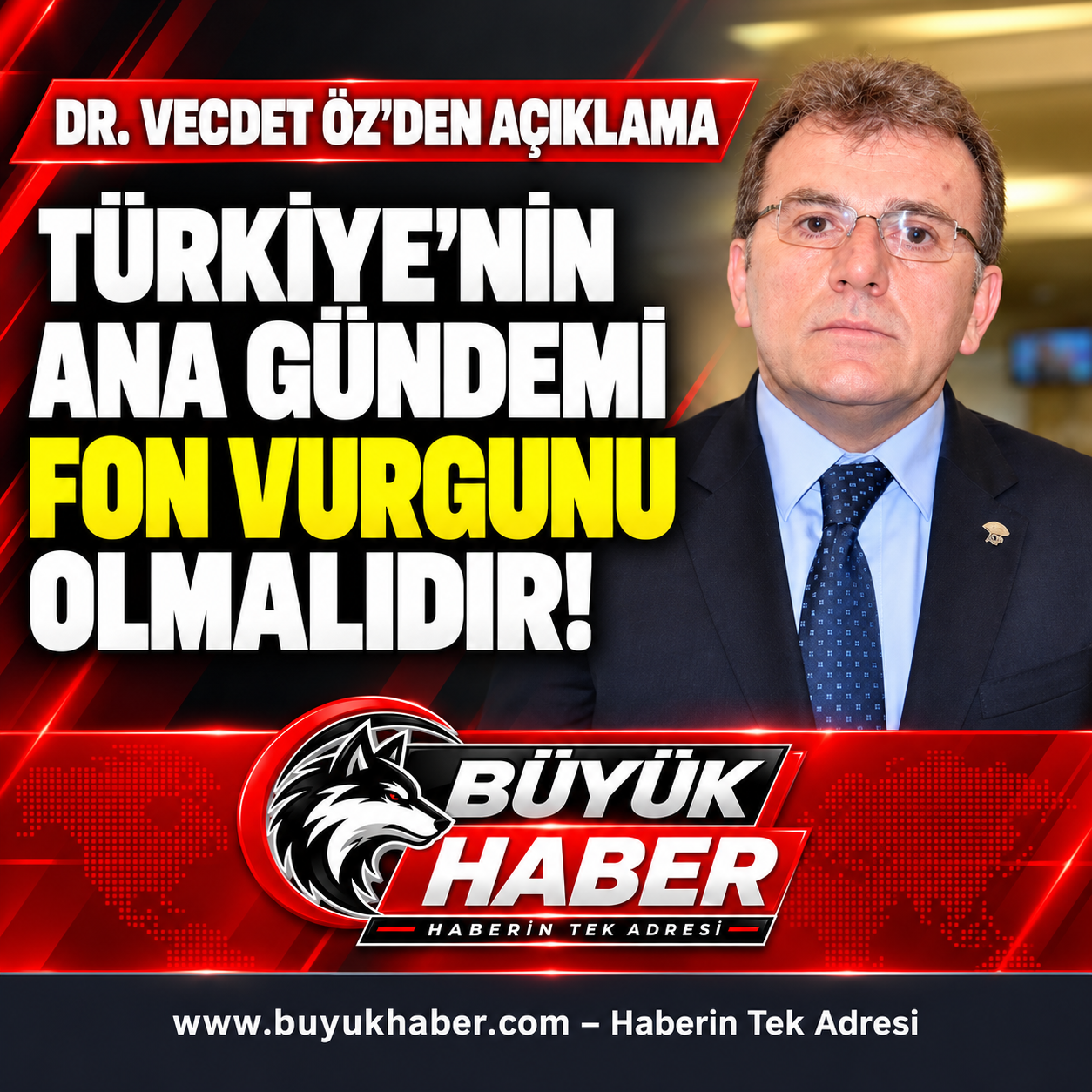 Adalet Partisi Genel Başkanı dr.vecdet öz